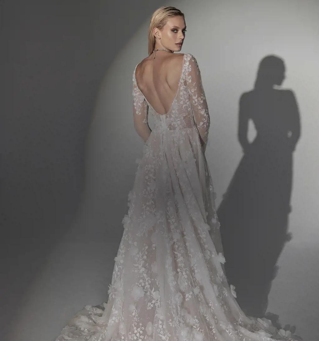 Photo of model wearing a Justin Alexander Signature gown. Mobile Image